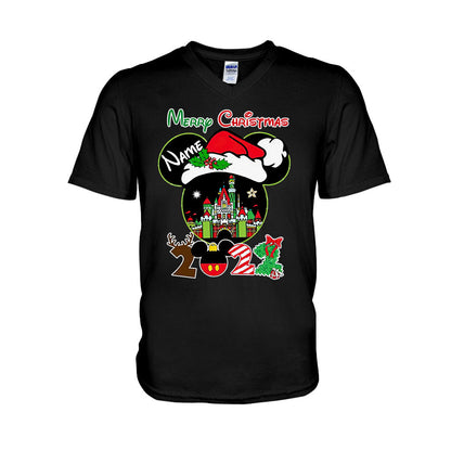Merry Christmas - Personalized Mouse T-shirt and Hoodie