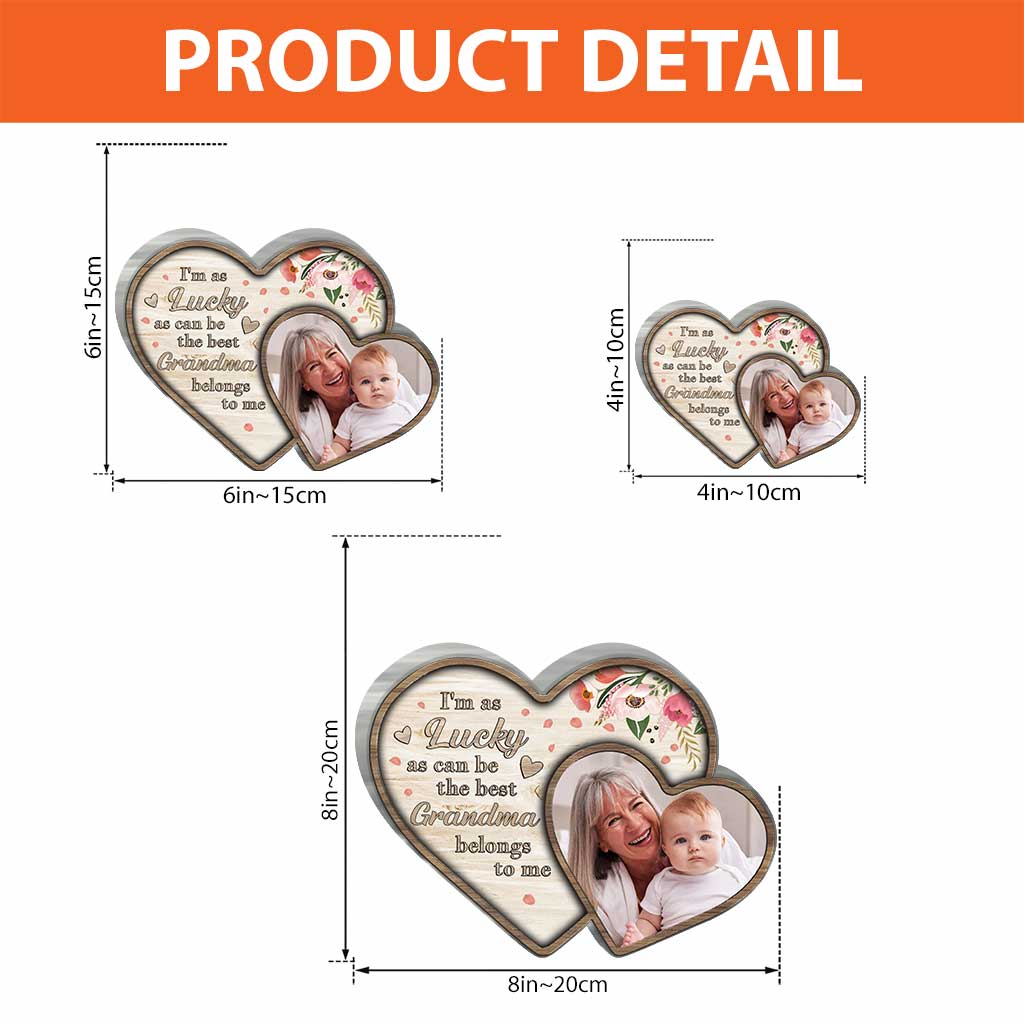 I'm As Lucky As Can Be - Personalized Mother's Day Grandma Custom Shaped Acrylic Plaque