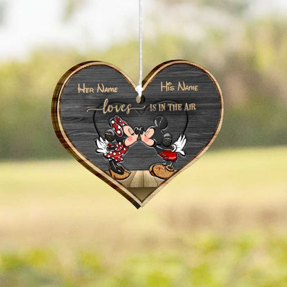 Love Is In The Air - Personalized Mouse Wind Chime