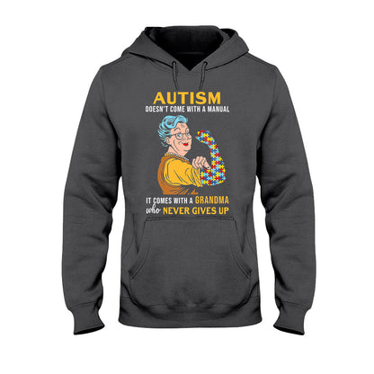 Never Give Up Autism Awareness T-shirt and Hoodie 112021