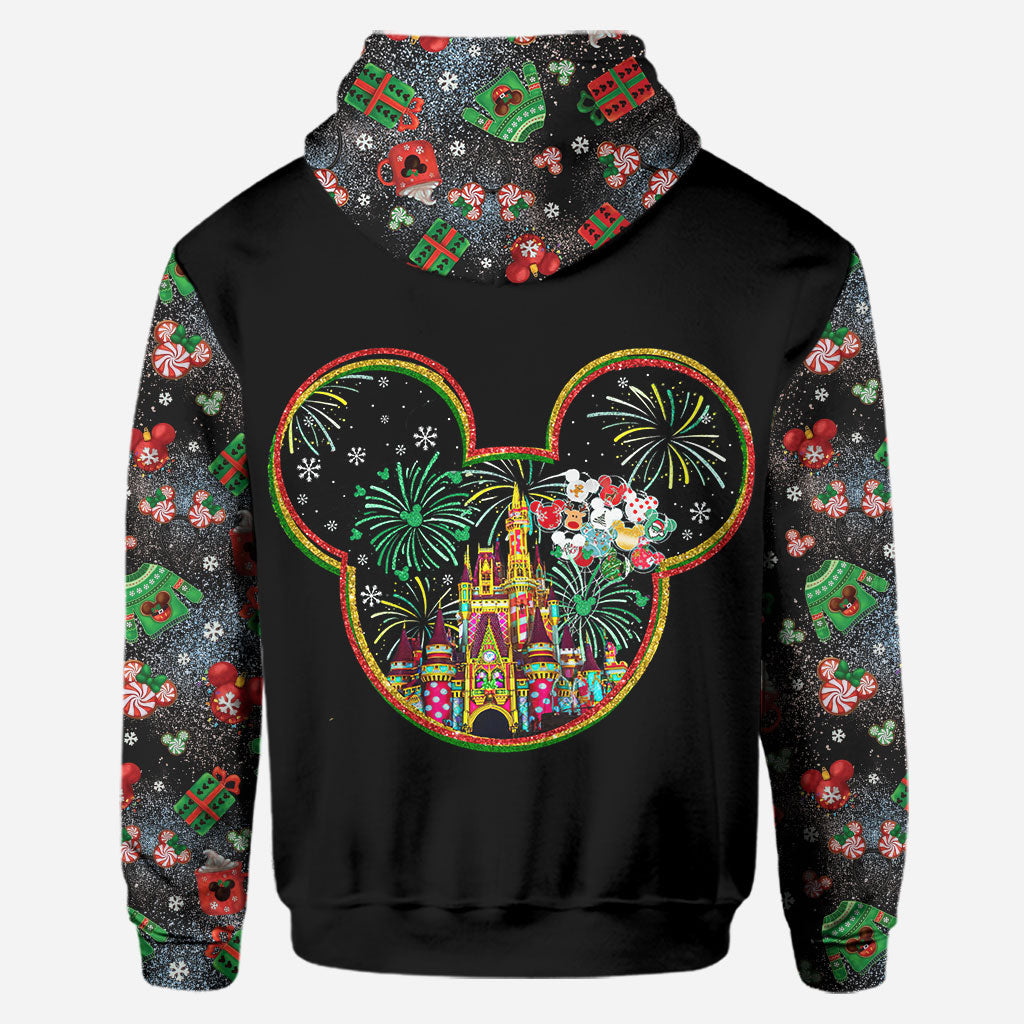 Merry Christmas - Personalized Christmas Mouse Hoodie and Leggings