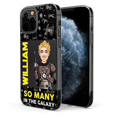 So Many In The Galaxy - Personalized The Force Clear Phone Case