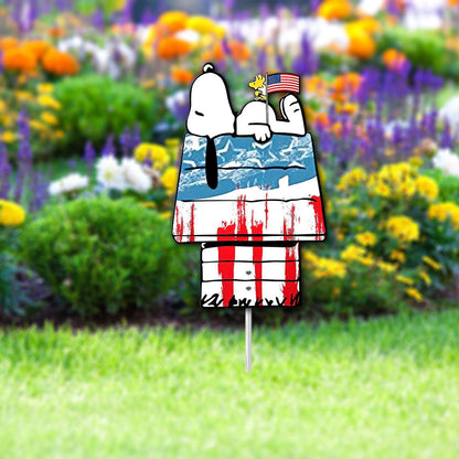 There's No Place Like Home - Independence Day Metal Garden Art