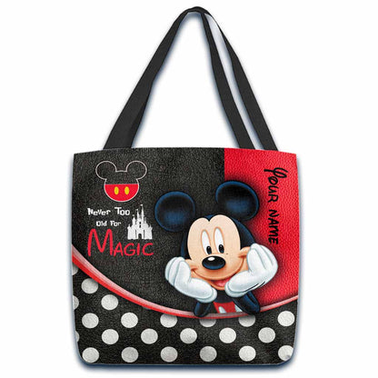 Never Too Old - Personalized Mouse Tote Bag
