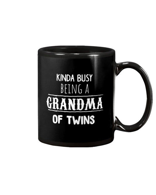 Womens Busy Grandma Of Twins Grandmother - Grandma Mug 0921