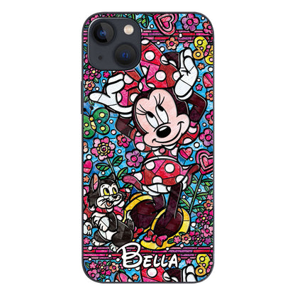 Stained Glass Mouse - Personalized Mouse Phone case
