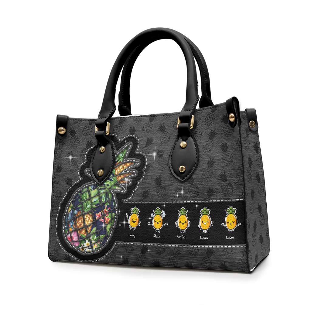 Important Nana Stuff - Personalized Leather Handbag