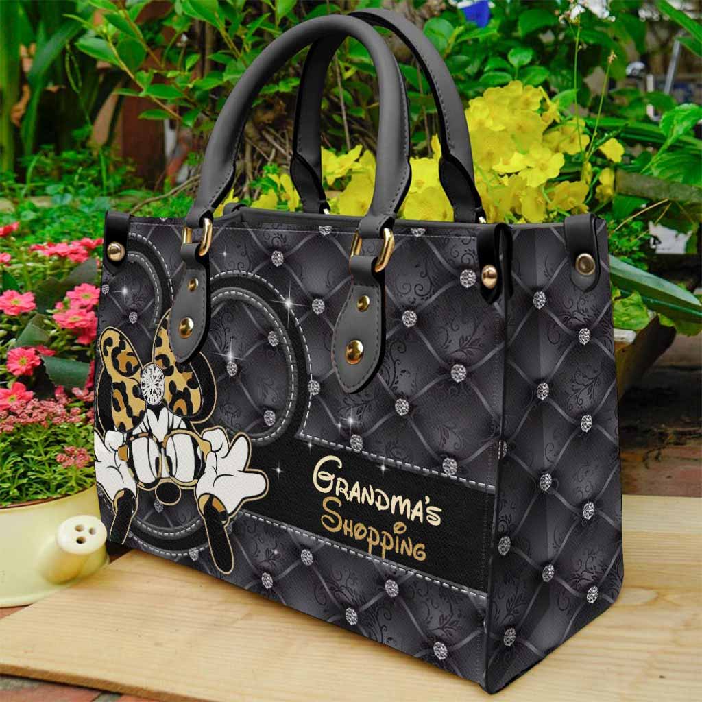 Grandma's Shopping - Personalized Leather Handbag