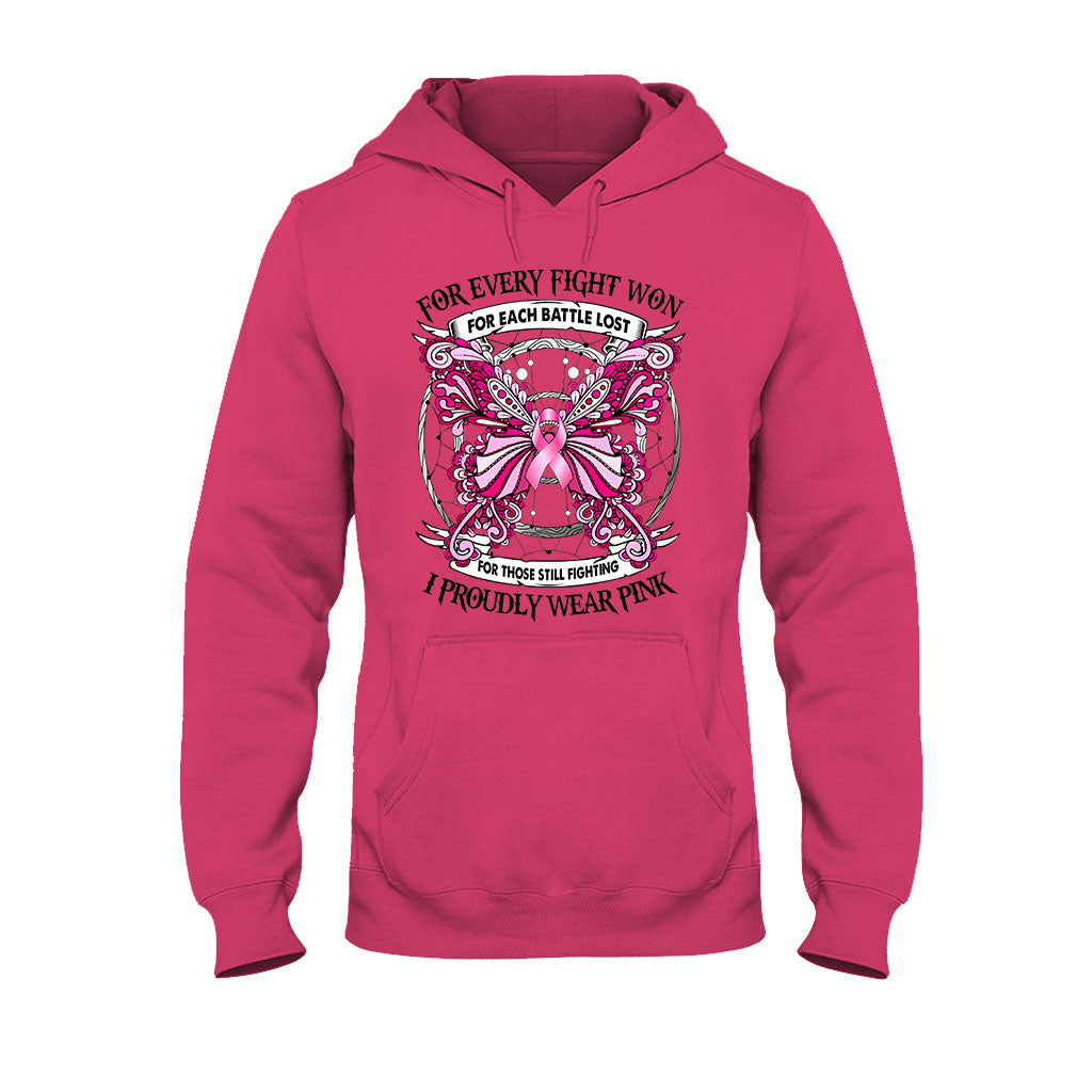 I Proudly Wear Pink - Breast Cancer Awareness T-shirt and Hoodie 102021