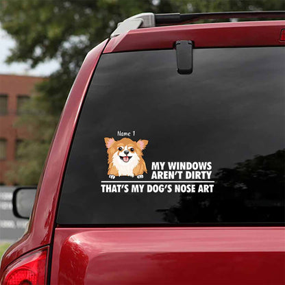 My Windows Aren't Dirty - Personalized Dog Decal Full