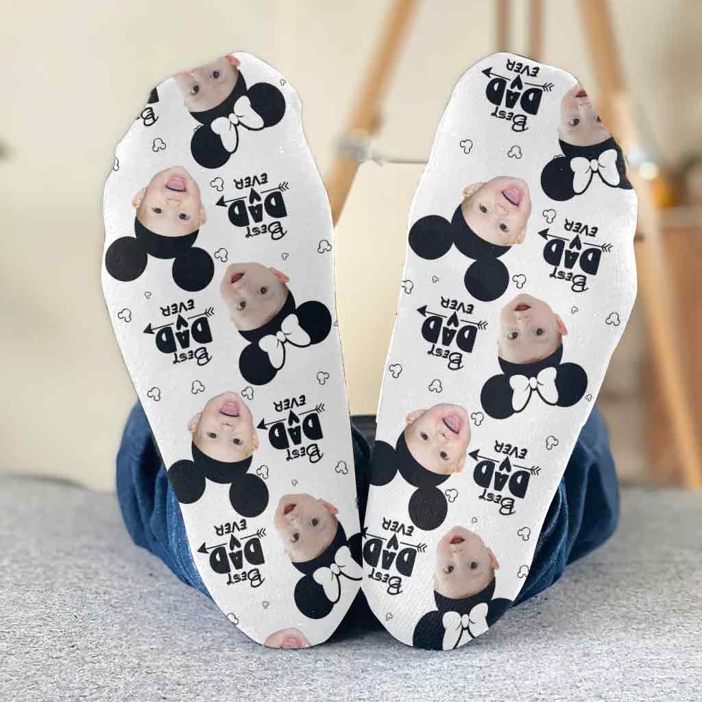 Best Dad Ever - Personalized Mouse Socks