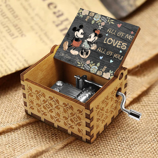 All Of Me Loves - Personalized Mouse Hand Crank Music Box
