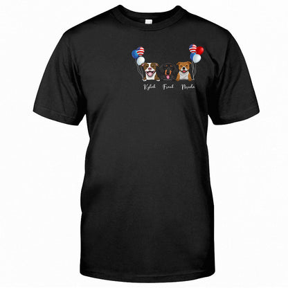 Life Is Better With Dogs - Personalized Independence Day T-shirt and Hoodie