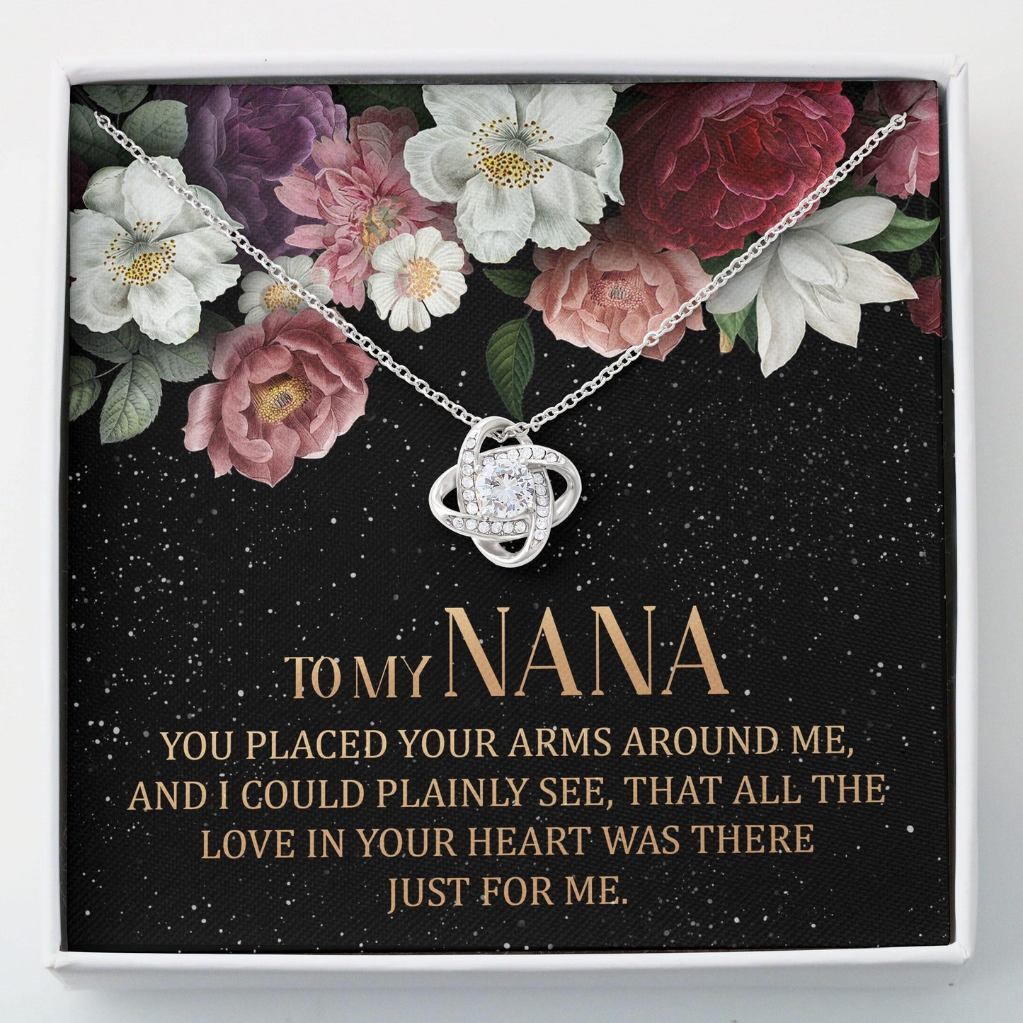 To My Nana Gifts For Grandma - Grandma Love Knot Necklace 0921