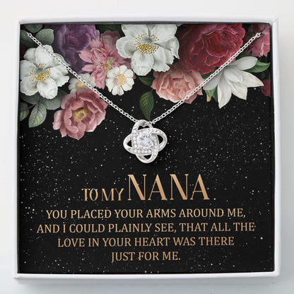 To My Nana Gifts For Grandma - Grandma Love Knot Necklace 0921
