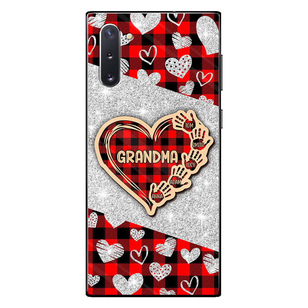 Valentine Heart Grandma - Personalized Grandma Phone Case