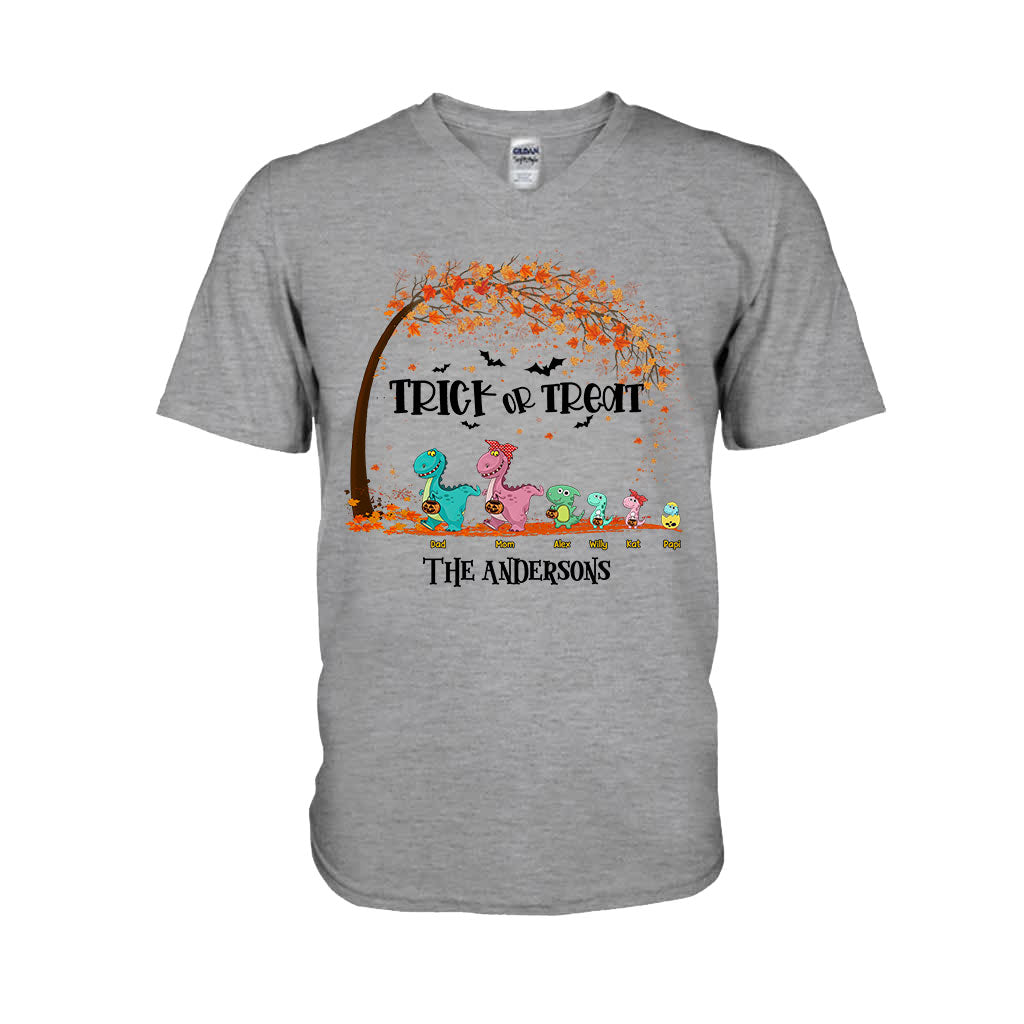 Family Of Dinosaurs - Personalized Halloween Family T-shirt and Hoodie
