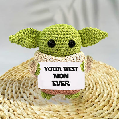 Best Mom / Dad / Grandma / Granpa / Aunt / Uncle / Sister / Brother Ever - Personalized The Force Hand Knitted Figurine
