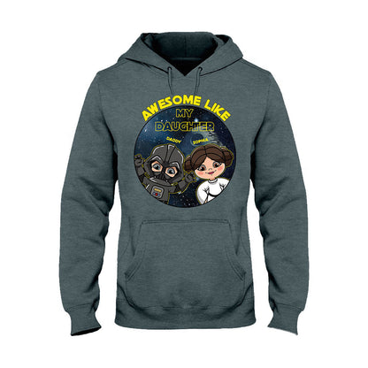 Awesome Like My Daughter - Personalized The Force T-shirt and Hoodie