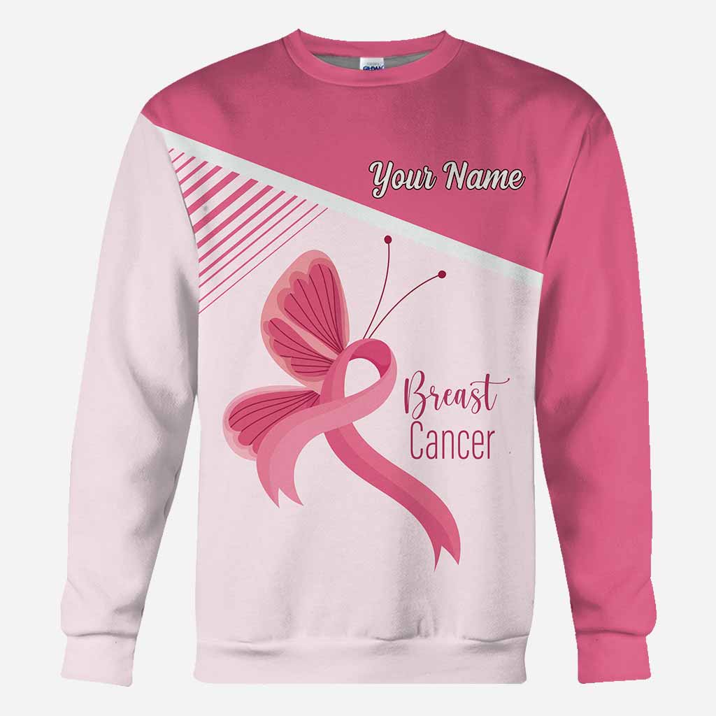 We Wear Pink in October - Personalized Breast Cancer Awareness All Over T-shirt and Hoodie