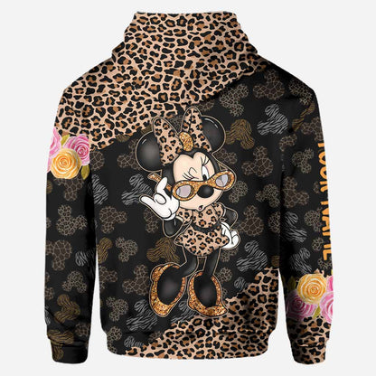 Glitter And Mouse Ears - Personalized Hoodie And Leggings
