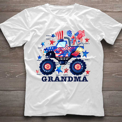 Grandma - Personalized Independence Day T-shirt and Hoodie