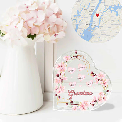 Grandma - Personalized Grandma Custom Shaped Acrylic Plaque