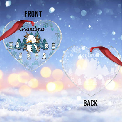 Grandma - Personalized Christmas Transparent Ornament