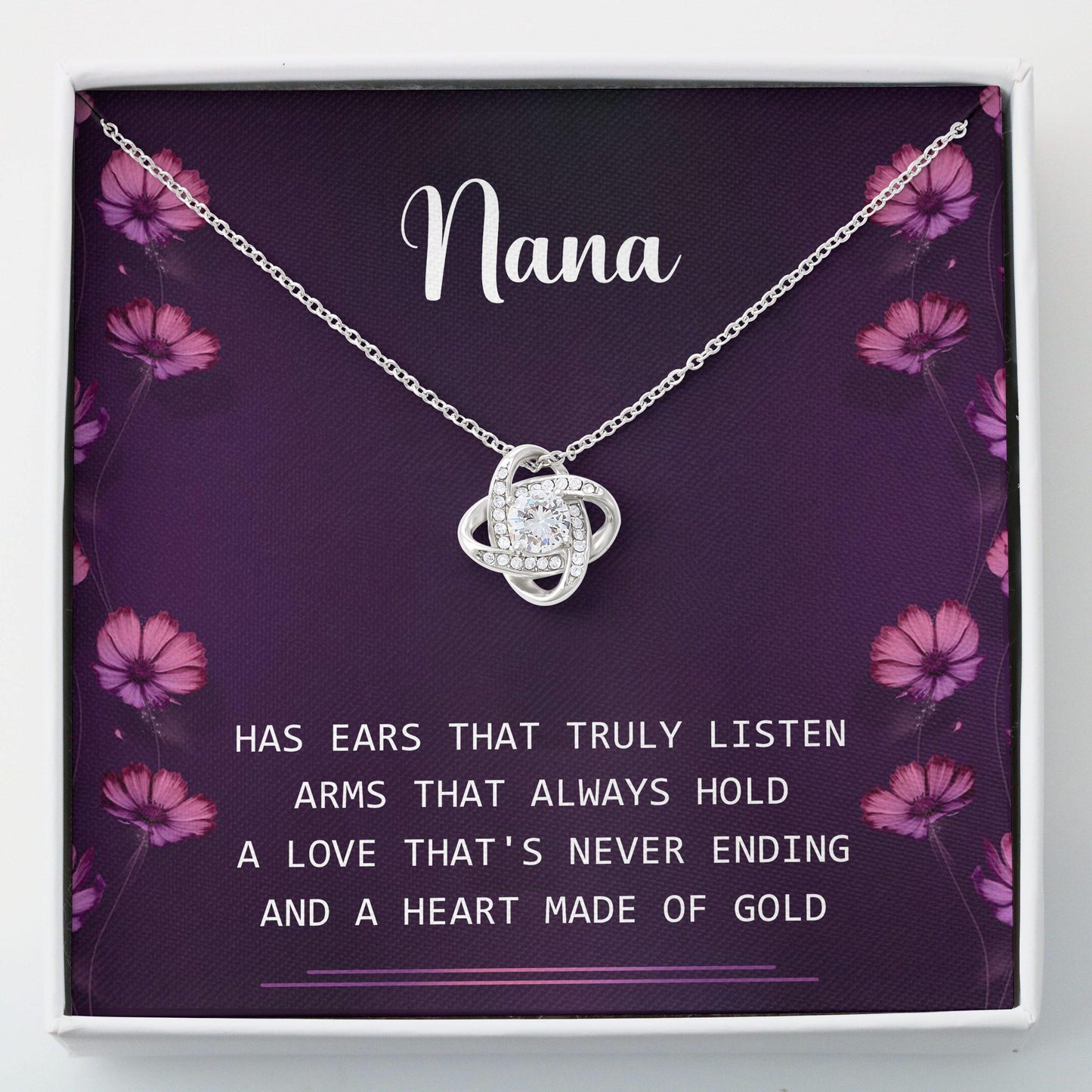 Nana Gifts For Grandma - Grandma Love Knot Necklace 0921