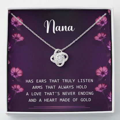 Nana Gifts For Grandma - Grandma Love Knot Necklace 0921