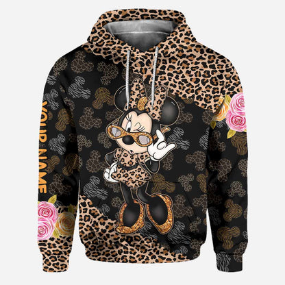 Glitter And Mouse Ears - Personalized Hoodie And Leggings