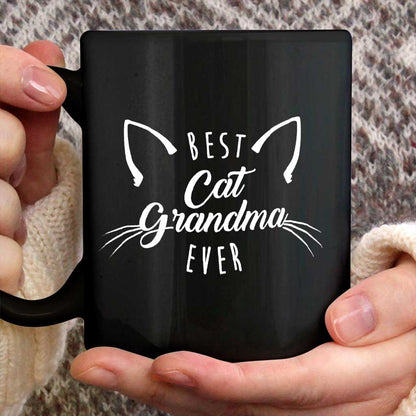 Best Cat Grandma Ever Funny Cats Lady Family Gift - Grandma Mug 0921