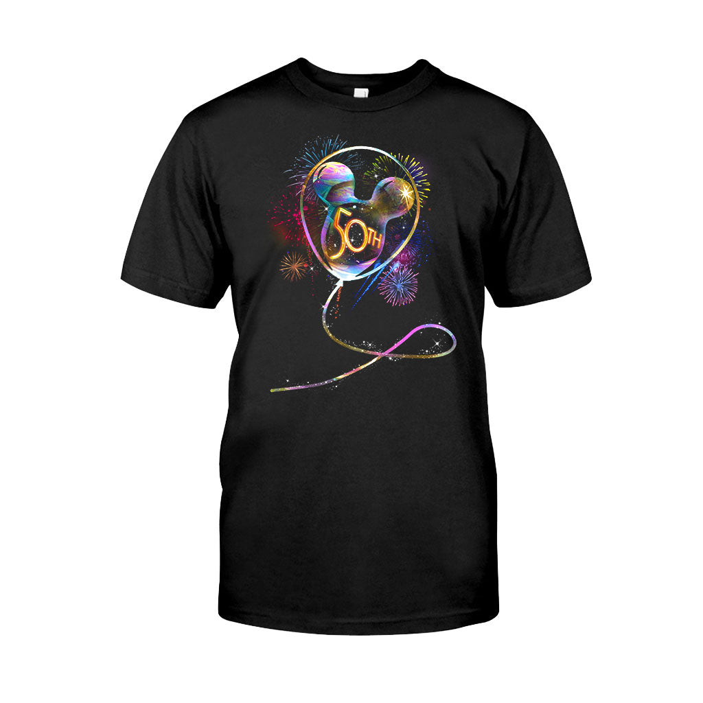 50 Years Mouse Ear Balloon EARidescent - Personalized T-shirt and Hoodie