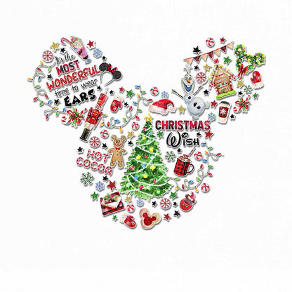 Wonderful Time Of The Year - Christmas Mouse Decal Full