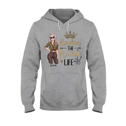 Rocking The Grandma Life - Personalized Mother's Day Grandma T-shirt and Hoodie