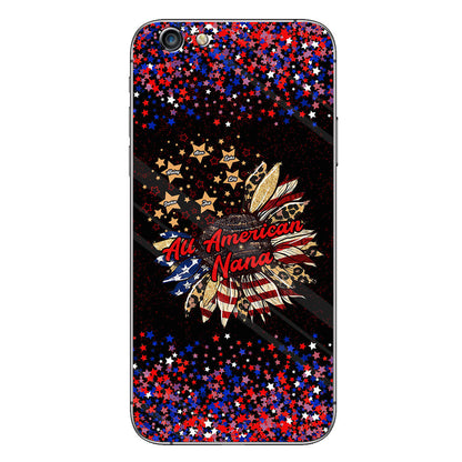 Nana's Flower - Personalized Independence Day Grandma Phone Case