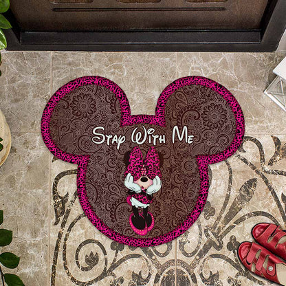 Stay With Me - Mouse Shaped Doormat