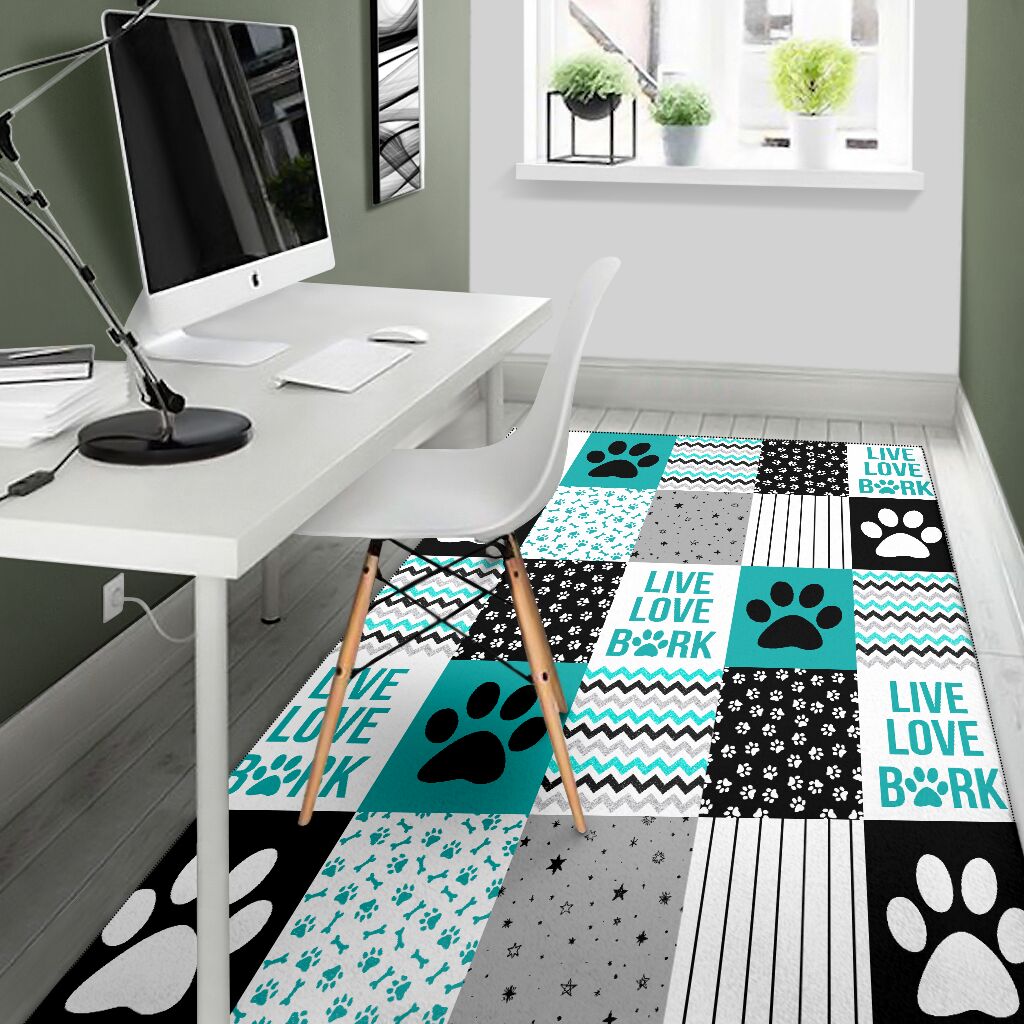 Live Love Bark Dog Rug 0622