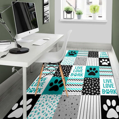 Live Love Bark Dog Rug 0622