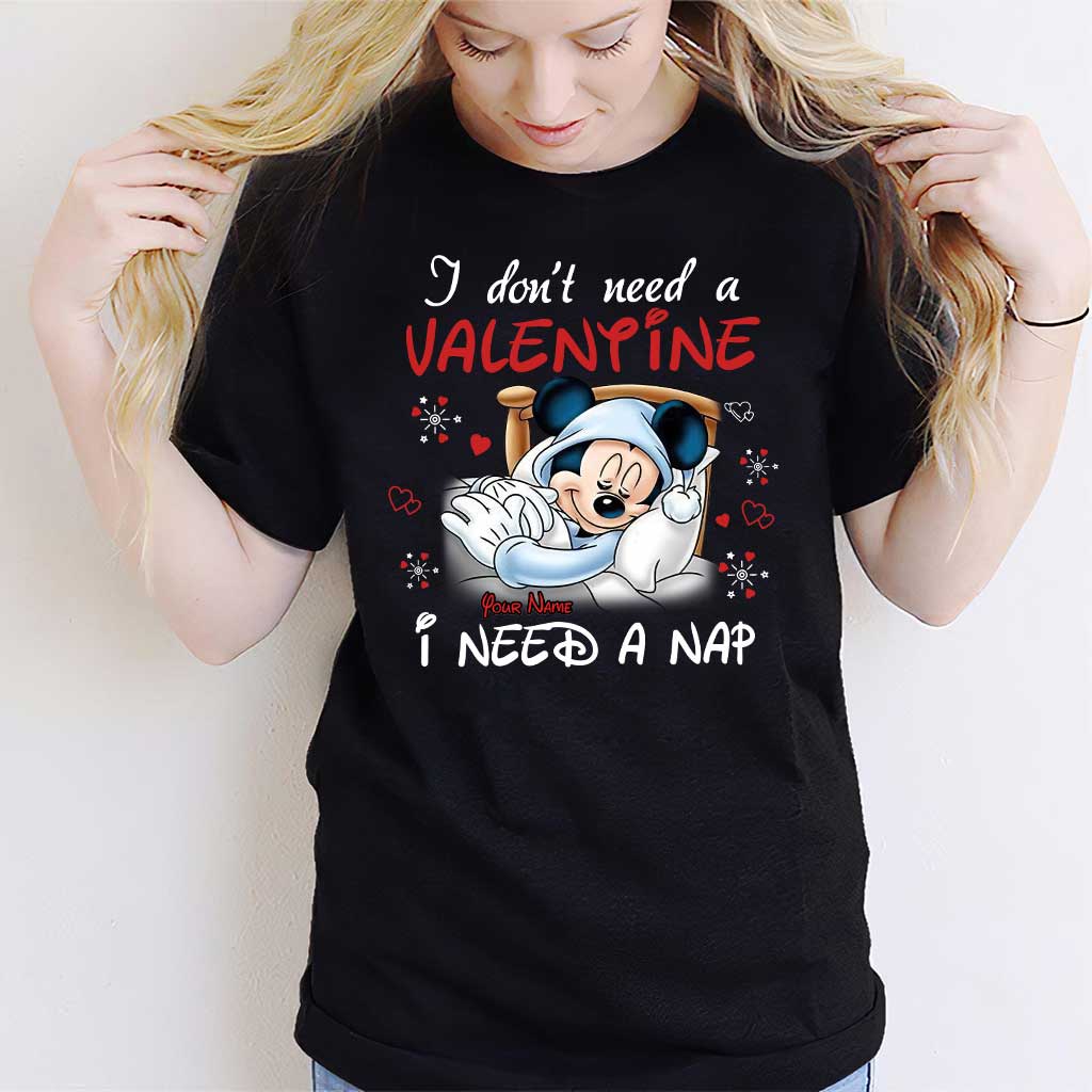 I Don't Need A Valentine - Personalized Valentine Mouse T-shirt and Hoodie