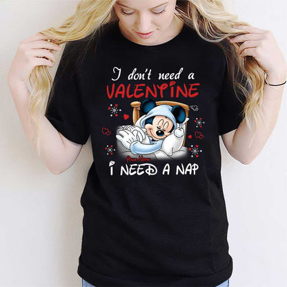 I Don't Need A Valentine - Personalized Valentine Mouse T-shirt and Hoodie