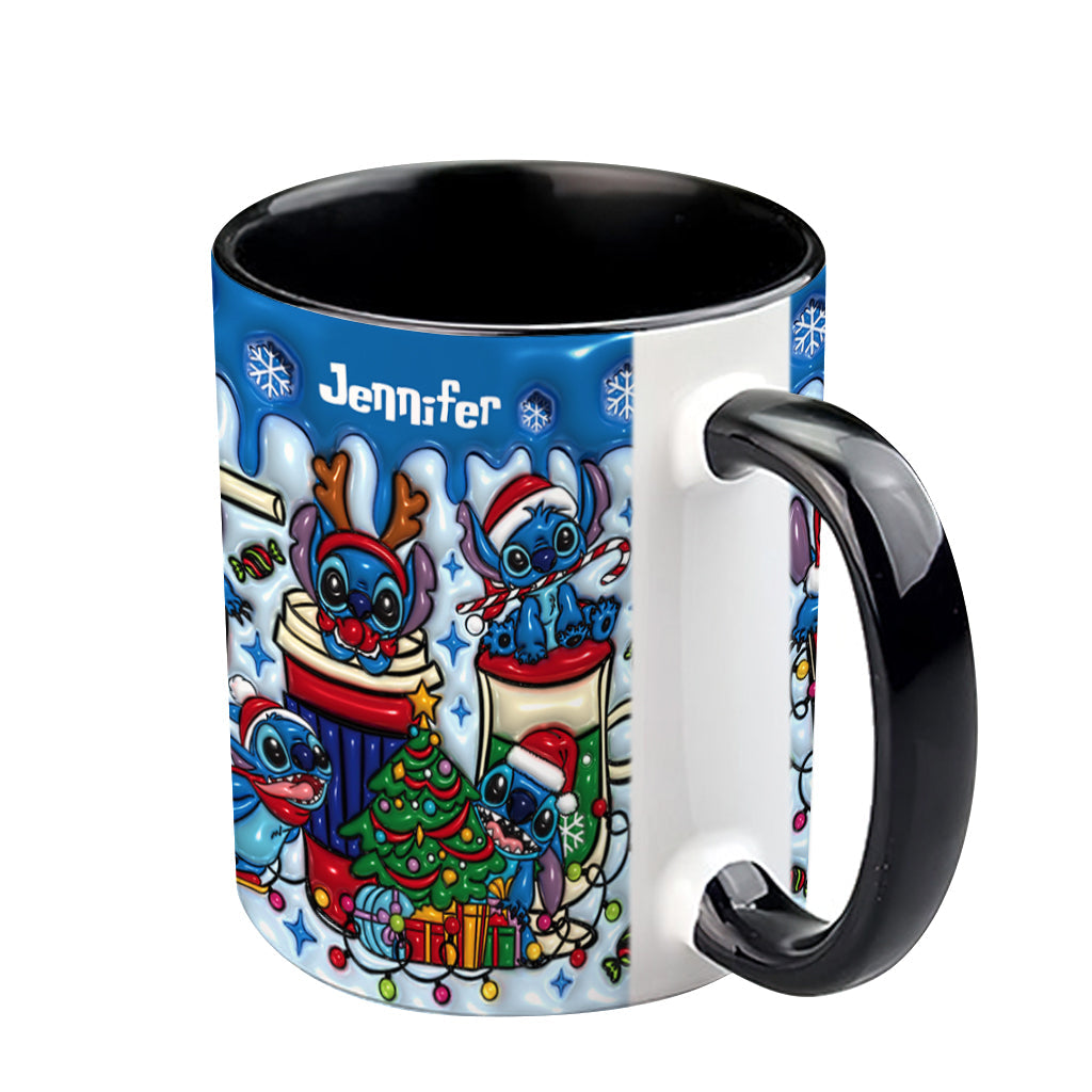 Merry Christmas - Personalized Ohana Accent Mug