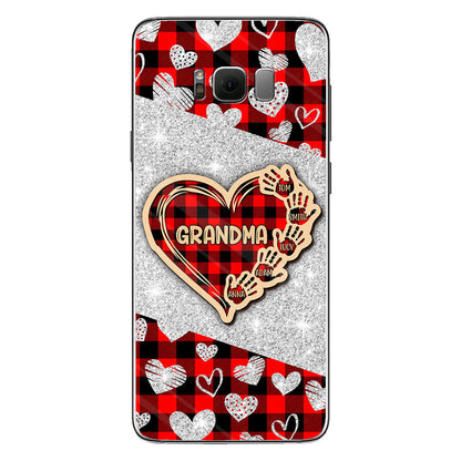 Valentine Heart Grandma - Personalized Grandma Phone Case