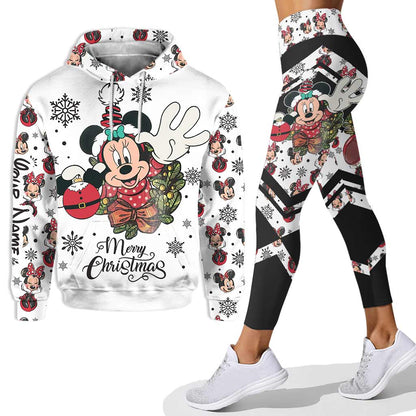 Merry Christmas - Personalized Christmas Mouse Hoodie and Leggings