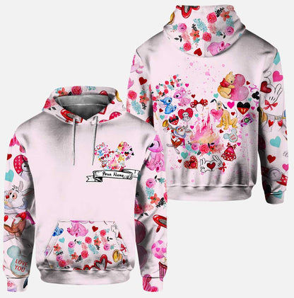 Love Mouse Ears - Personalized Hoodie And Leggings