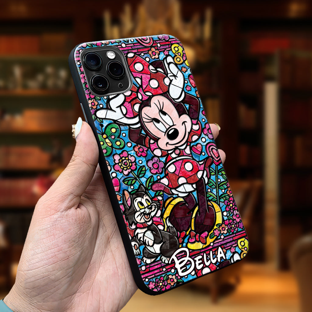 Stained Glass Mouse - Personalized Mouse Phone case