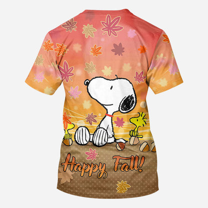 Happy Fall All Over Shirt 0823