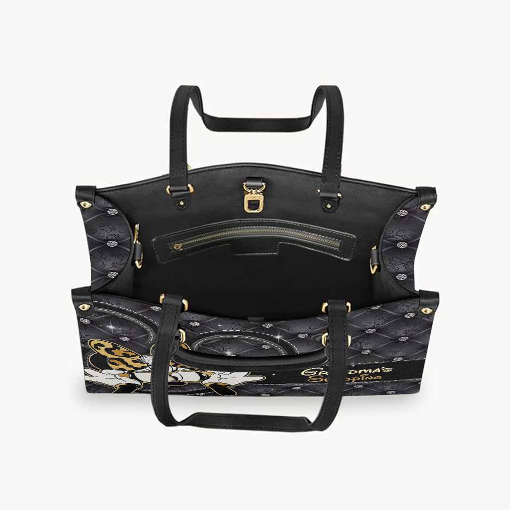 Grandma's Shopping - Personalized Leather Handbag