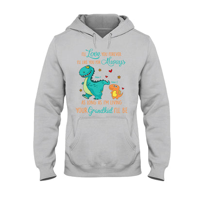 As Long As I'm Living Your Grandkid I'll Be - Personalized Mother's Day Grandma Kid Shirts