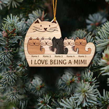 Best Grandma Ever - Personalized Christmas Grandma Ornament (Printed On Both Sides)